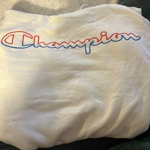 White,Blue,Red Champion hoodie